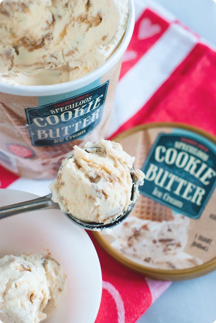 Sweet on Trader Joe's Saturday Cookie Butter ICE CREAM Bake at 350°